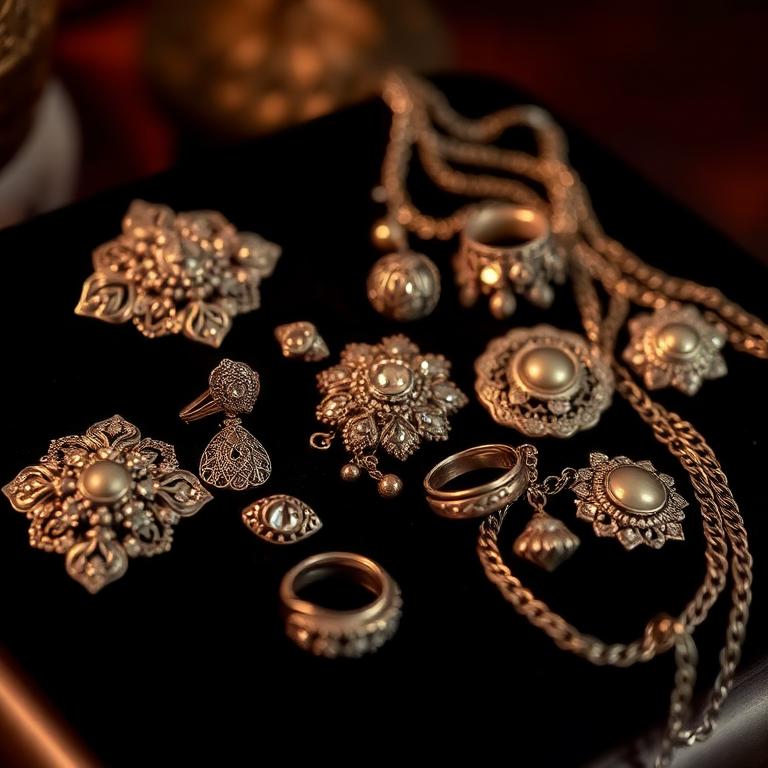 Silver & Jewelry — Brooches · rings · sterling